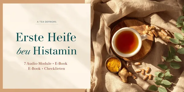 Produktcover: Histamin-Bundle — Erste Hilfe + Food Guide + Smoothie-Guide: das komplette Histamin-Paket für nur 59 € statt einzeln über 80 €.
